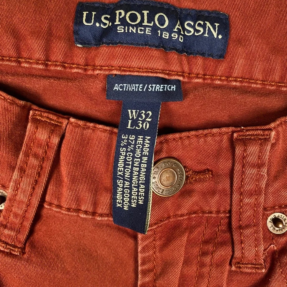 U.S. Polo Assn.‎ Activate Stretch Burnt Red Jeans W32 L30